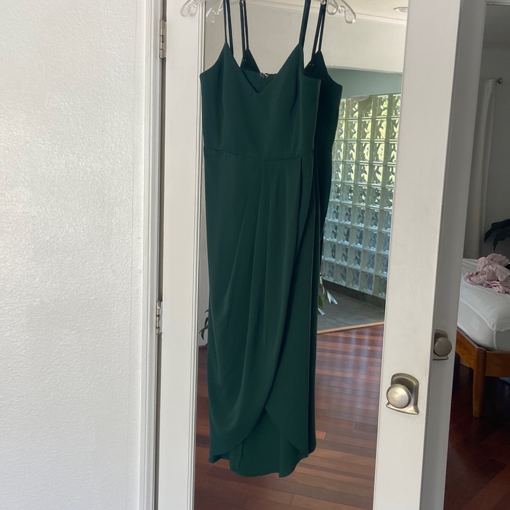 Lulus M forest green dress